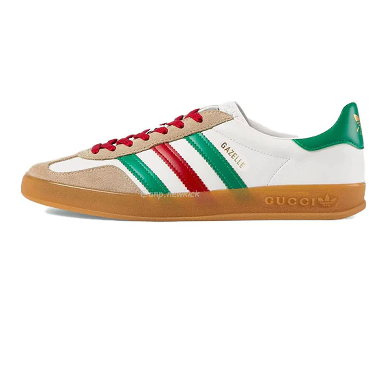 Adidas X Gucci Gazelle White Green Red 726487 Aaa43 9547 (1) - newkick.vip